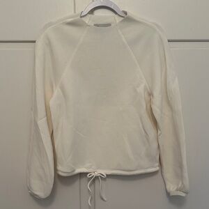 NEW DH New York White Scuba Neoprene Crewneck Sweatshirt